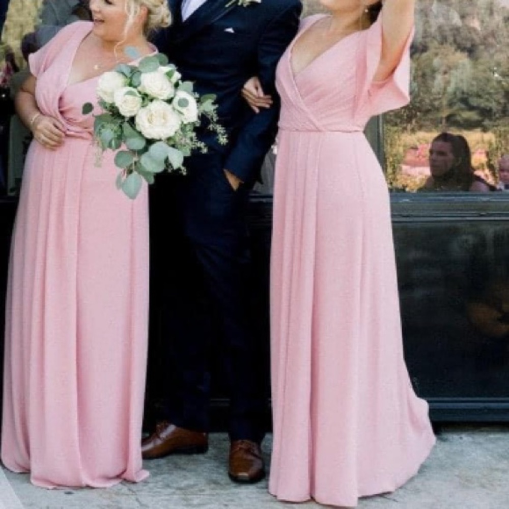 David’s Bridal Pink Bridesmaid dress